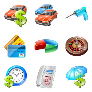 Business icon sets preview