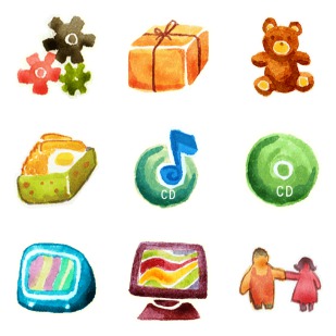 Red Little Shoes icon sets preview