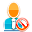 user, block icon