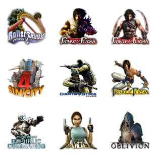 Games icon sets preview