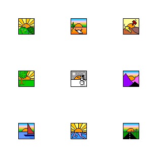 Sunrise Sunset icon sets preview