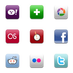 Aquaticus Social icon sets preview