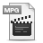 mpg, file, paper, film, movie, video, document, mpeg icon