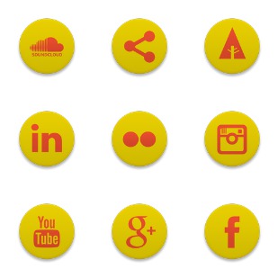 Cute Social Media icon sets preview