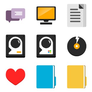 All Flat icon sets preview