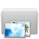 Folder Picture Graphite icon