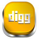 Digg Orange 3 icon