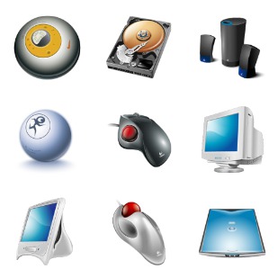 Hardware icon sets preview