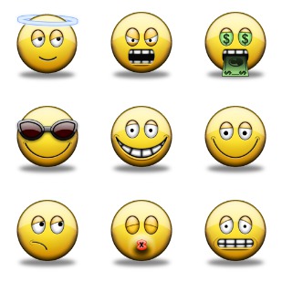 Shiny Smiley icon sets preview