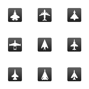 Aircraft Icons icon sets preview