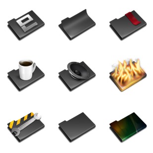 Pry Black icon sets preview