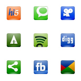 SocialShift icon sets preview