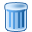 trash, recycle bin, can icon