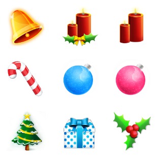 Christmas icon sets preview