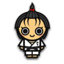 Judo woman icon