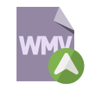 wmv, file, format, up, wmv up icon