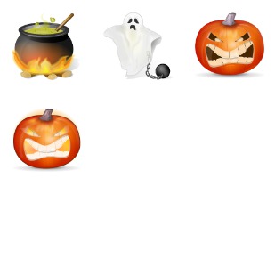 Halloween icon sets preview