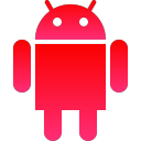 media, corporate, android, logo, robot, social icon
