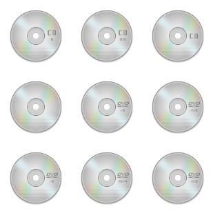 CD DVD icon sets preview