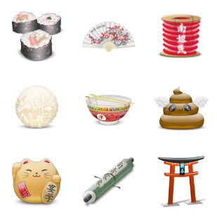 Japan icon sets preview
