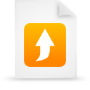 paper, file, orange, document icon