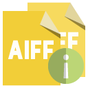 info, file, aiff, format icon