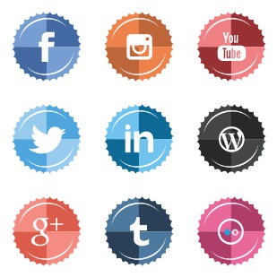 sun social media pic icon sets preview