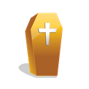halloween, coffin, scary icon
