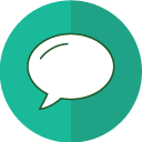 bubble, voice, message, chat, comment, discuss, speech icon