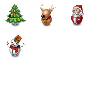Merry Christmas icon sets preview