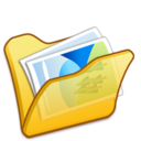 Folder yellow mypictures icon