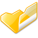 folder yellow open icon