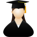 Female, Graduate icon