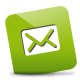 Green, Mail icon