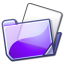 violet, folder icon