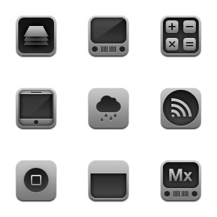 Aluminum icon sets preview