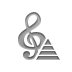 pyramid, notation, composer icon