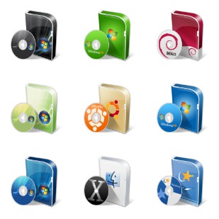 Vista disc icon sets preview