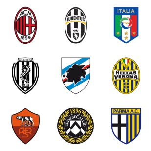 Italian Football Club icon sets preview