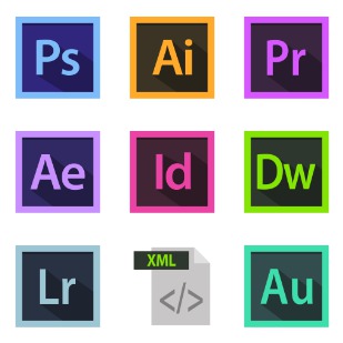 Adobe V icon sets preview