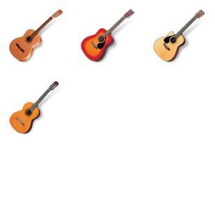 Acoustic Guitars icon sets preview