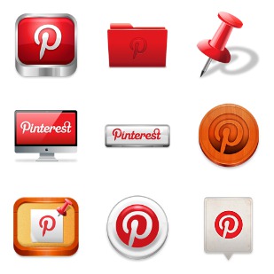 Pinterest icon sets preview