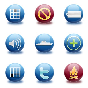 Spherical icon sets preview