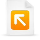 orange, paper, file, document icon