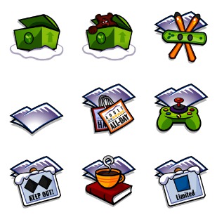 Winter Game icon sets preview