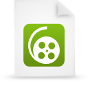 green, file, paper, document icon