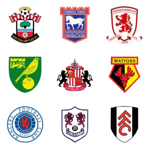 British Football Club icon sets preview