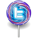 twitter lolly purple icon