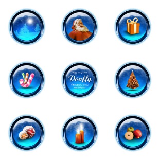 Dooffy Design Christmas icon sets preview