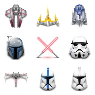 Star Wars icon sets preview